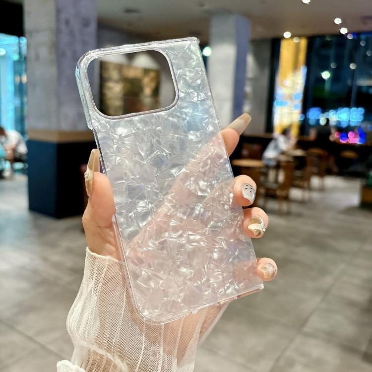 For Google Pixel 10 Pro Fold Pearlescent Shell Texture Phone Case(White) - Google Cases by buy2fix | Online Shopping UK | buy2fix