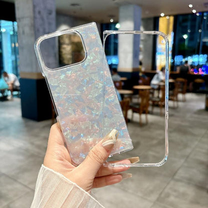 For Google Pixel 10 Pro Fold Pearlescent Shell Texture Phone Case(White) - Google Cases by buy2fix | Online Shopping UK | buy2fix