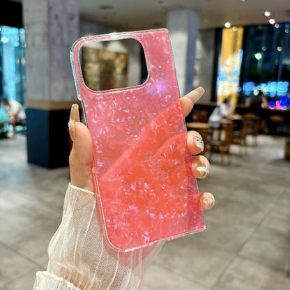 For Google Pixel 10 Pro Fold Pearlescent Shell Texture Phone Case(Red) - Google Cases by buy2fix | Online Shopping UK | buy2fix