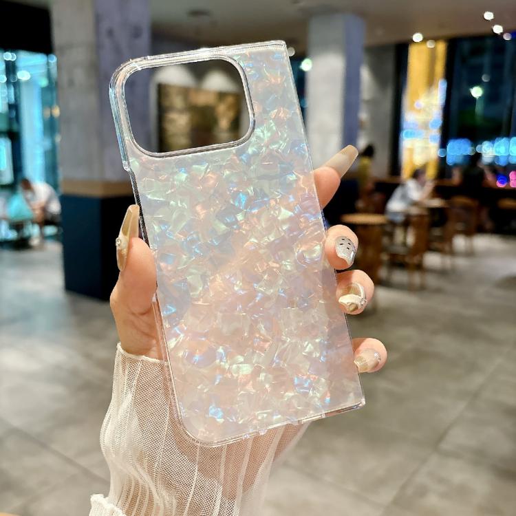 For Google Pixel 10 Pro Fold Pearlescent Shell Texture Phone Case(Beige) - Google Cases by buy2fix | Online Shopping UK | buy2fix