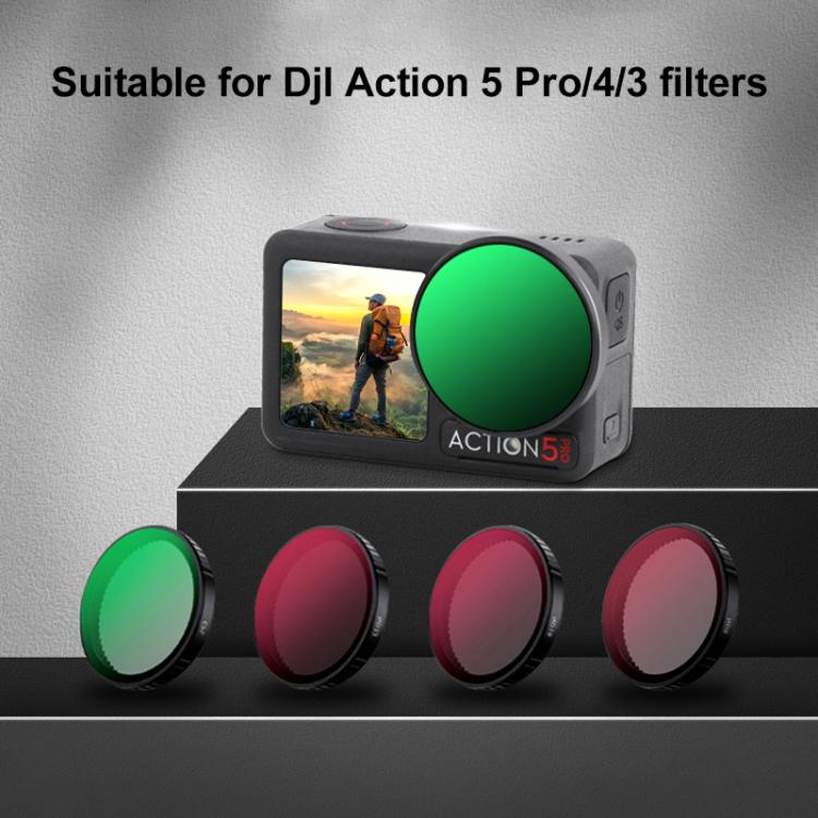 For DJI Action 5 Pro Camera Lens Filter, Filter:ND64 - Lens Filter by buy2fix | Online Shopping UK | buy2fix