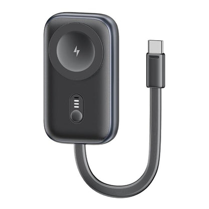 For Apple Watch Series USAMS CD245 1200mAh Portable Watch Wireless Charger with Cable(Metal Gray) - Charger / Holder by USAMS | Online Shopping UK | buy2fix