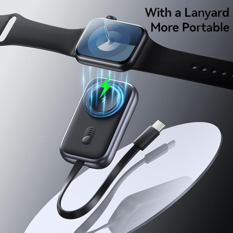 For Apple Watch Series USAMS CD245 1200mAh Portable Watch Wireless Charger with Cable(Metal Gray) - Charger / Holder by USAMS | Online Shopping UK | buy2fix