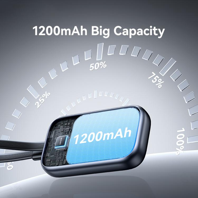 For Apple Watch Series USAMS CD245 1200mAh Portable Watch Wireless Charger with Cable(Metal Gray) - Charger / Holder by USAMS | Online Shopping UK | buy2fix