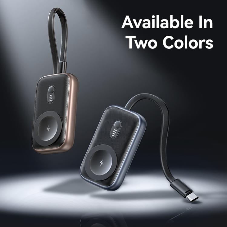 For Apple Watch Series USAMS CD245 1200mAh Portable Watch Wireless Charger with Cable(Desert Gold) - Charger / Holder by USAMS | Online Shopping UK | buy2fix