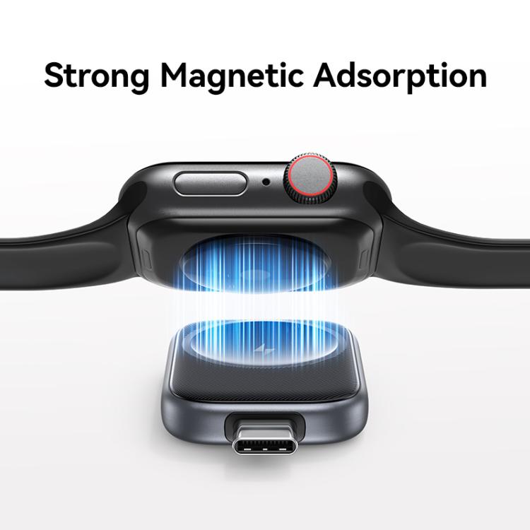 For Apple Watch Series USAMS CD247 USB-C / Type-C Plug Portable Watch Wireless Charger(Desert Gold) - Charger / Holder by USAMS | Online Shopping UK | buy2fix