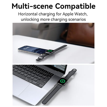 For Apple Watch Series USAMS CD247 USB-C / Type-C Plug Portable Watch Wireless Charger(Metal Gray) - Charger / Holder by USAMS | Online Shopping UK | buy2fix