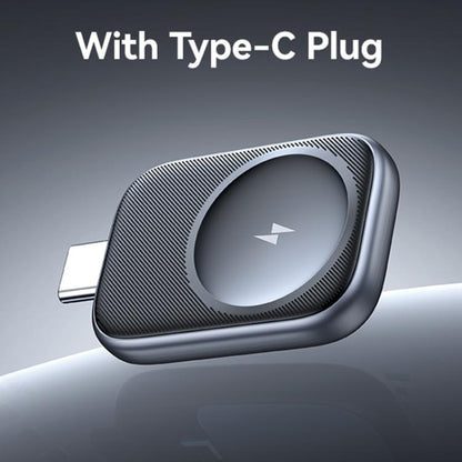 For Apple Watch Series USAMS CD247 USB-C / Type-C Plug Portable Watch Wireless Charger(Metal Gray) - Charger / Holder by USAMS | Online Shopping UK | buy2fix