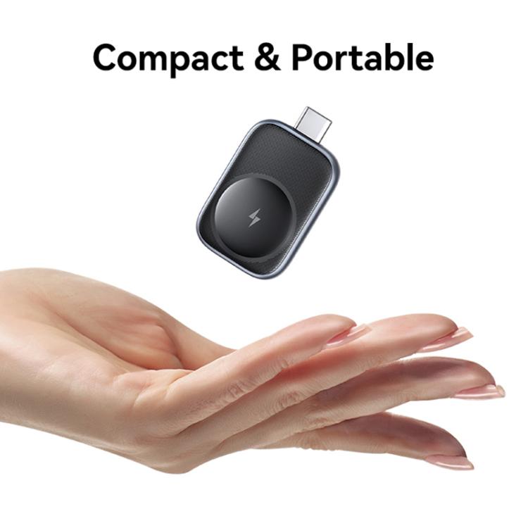 For Apple Watch Series USAMS CD247 USB-C / Type-C Plug Portable Watch Wireless Charger(Desert Gold) - Charger / Holder by USAMS | Online Shopping UK | buy2fix