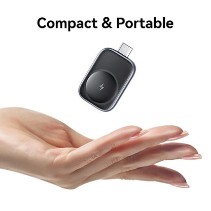 For Apple Watch Series USAMS CD247 USB-C / Type-C Plug Portable Watch Wireless Charger(Desert Gold) - Charger / Holder by USAMS | Online Shopping UK | buy2fix