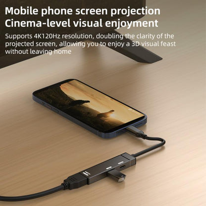 Type-C to Type-C, USB-A, HDMI HUB Docking Station(Grey) - USB HUB by buy2fix | Online Shopping UK | buy2fix