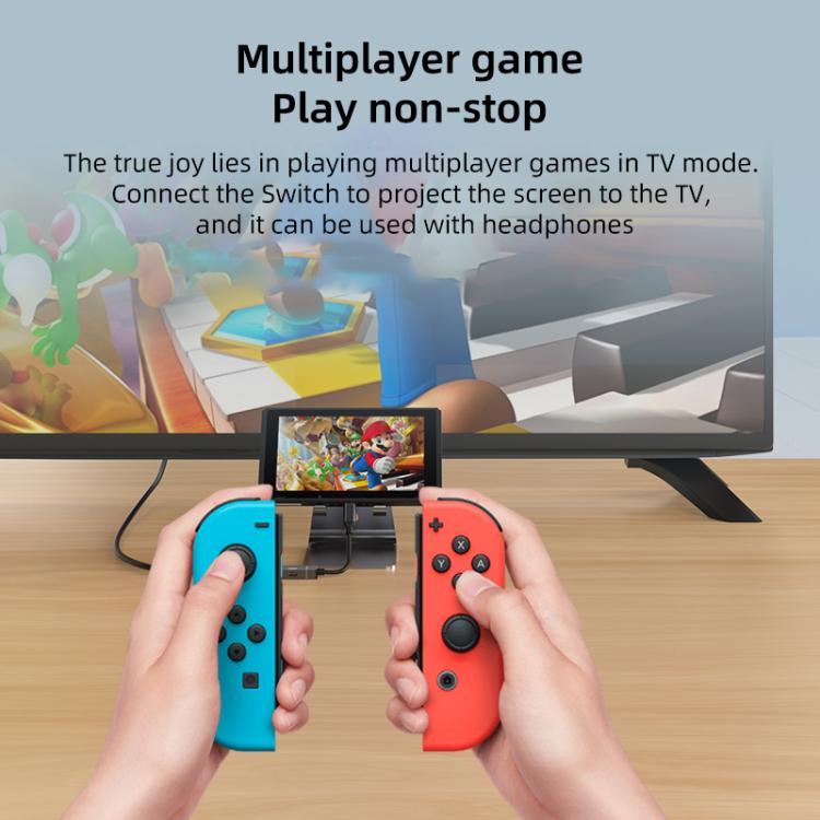 Type-C to Type-C, USB-A, HDMI HUB Docking Station(Grey) - USB HUB by buy2fix | Online Shopping UK | buy2fix