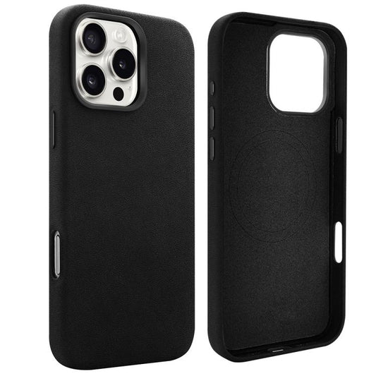 For iPhone 16 Pro Max VIETAO Suede MagSafe PU Leather Phone Case(Black) - iPhone 16 Pro Max Cases by VIETAO | Online Shopping UK | buy2fix