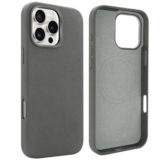 For iPhone 16 Pro VIETAO Suede MagSafe PU Leather Phone Case(Dark Grey) - iPhone 16 Pro Cases by VIETAO | Online Shopping UK | buy2fix