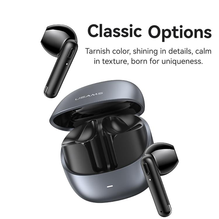 USAMS Echo E03 Half In-Ear TWS Wireless Bluetooth Earphones(Tarnish) - TWS Earphone by USAMS | Online Shopping UK | buy2fix