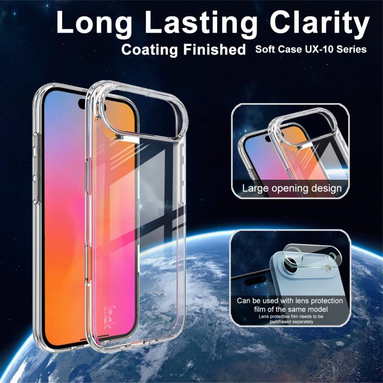 For iPhone 17 Air imak UX-10 Series Transparent Shockproof TPU Phone Case(Transparent) - iPhone 17 Air Cases by imak | Online Shopping UK | buy2fix