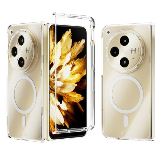 For OPPO Find N3 ABEEL Transparent MagSafe Magnetic Scratch-resistant PC Phone Case(Transparent)
