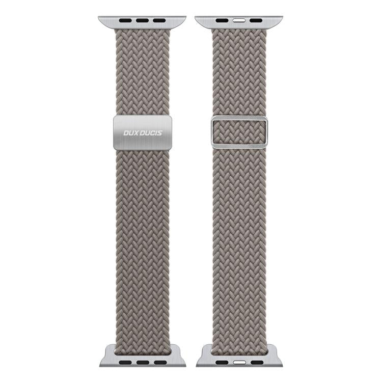 For Apple Watch 38 / 40 / 41 / S10 42mm DUX DUCIS Mixture Ultra Series Magnetic Buckle Nylon Braided Strap(Clay) - Watch Bands by DUX DUCIS | Online Shopping UK | buy2fix