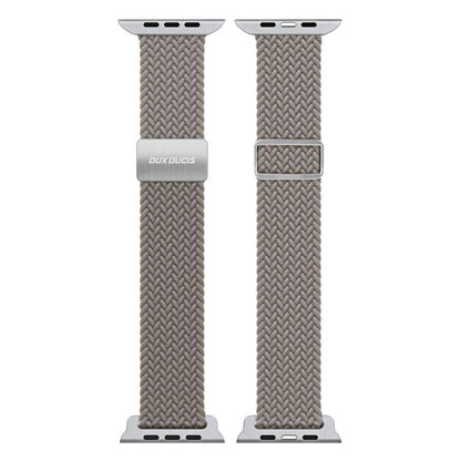 For Apple Watch 38 / 40 / 41 / S10 42mm DUX DUCIS Mixture Ultra Series Magnetic Buckle Nylon Braided Strap(Clay) - Watch Bands by DUX DUCIS | Online Shopping UK | buy2fix