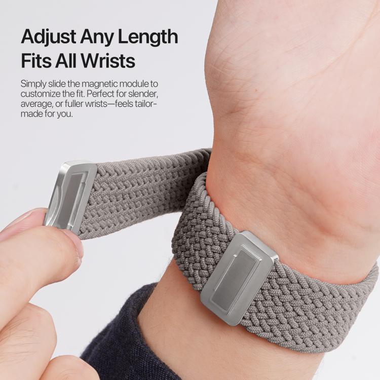 For Apple Watch 38 / 40 / 41 / S10 42mm DUX DUCIS Mixture Ultra Series Magnetic Buckle Nylon Braided Strap(Clay) - Watch Bands by DUX DUCIS | Online Shopping UK | buy2fix