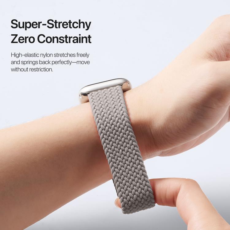 For Apple Watch 38 / 40 / 41 / S10 42mm DUX DUCIS Mixture Ultra Series Magnetic Buckle Nylon Braided Strap(Clay) - Watch Bands by DUX DUCIS | Online Shopping UK | buy2fix