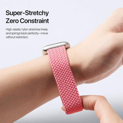 For Apple Watch 38 / 40 / 41 / S10 42mm DUX DUCIS Mixture Ultra Series Magnetic Buckle Nylon Braided Strap(Hot Pink) - Watch Bands by DUX DUCIS | Online Shopping UK | buy2fix