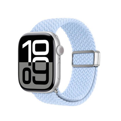 For Apple Watch 38 / 40 / 41 / S10 42mm DUX DUCIS Mixture Ultra Series Magnetic Buckle Nylon Braided Strap(Light Blue) - Watch Bands by DUX DUCIS | Online Shopping UK | buy2fix