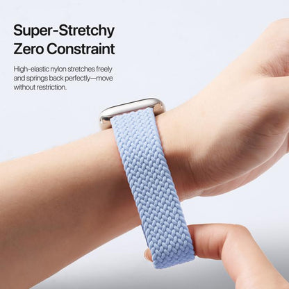 For Apple Watch 38 / 40 / 41 / S10 42mm DUX DUCIS Mixture Ultra Series Magnetic Buckle Nylon Braided Strap(Light Blue) - Watch Bands by DUX DUCIS | Online Shopping UK | buy2fix