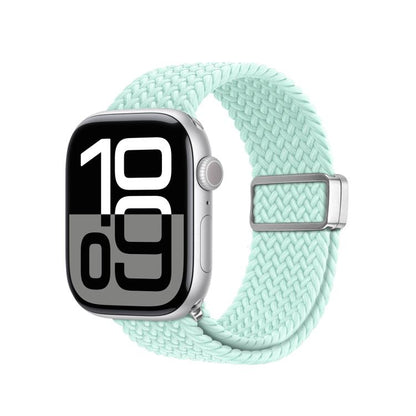 For Apple Watch 38 / 40 / 41 / S10 42mm DUX DUCIS Mixture Ultra Series Magnetic Buckle Nylon Braided Strap(Mint Green) - Watch Bands by DUX DUCIS | Online Shopping UK | buy2fix