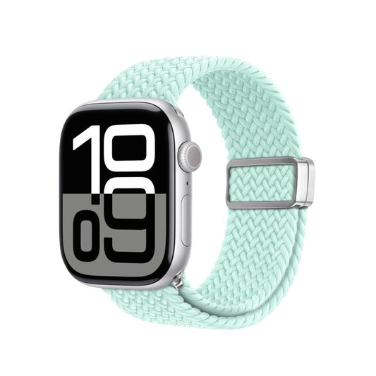 For Apple Watch 38 / 40 / 41 / S10 42mm DUX DUCIS Mixture Ultra Series Magnetic Buckle Nylon Braided Strap(Mint Green) - Watch Bands by DUX DUCIS | Online Shopping UK | buy2fix