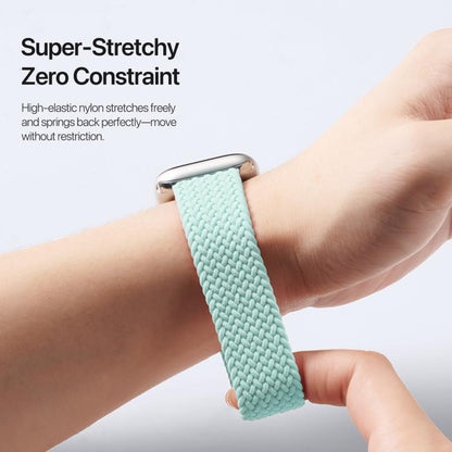 For Apple Watch 38 / 40 / 41 / S10 42mm DUX DUCIS Mixture Ultra Series Magnetic Buckle Nylon Braided Strap(Mint Green) - Watch Bands by DUX DUCIS | Online Shopping UK | buy2fix