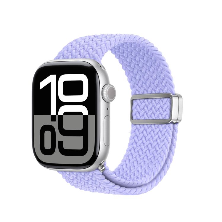 For Apple Watch 38 / 40 / 41 / S10 42mm DUX DUCIS Mixture Ultra Series Magnetic Buckle Nylon Braided Strap(Misty Purple) - Watch Bands by DUX DUCIS | Online Shopping UK | buy2fix