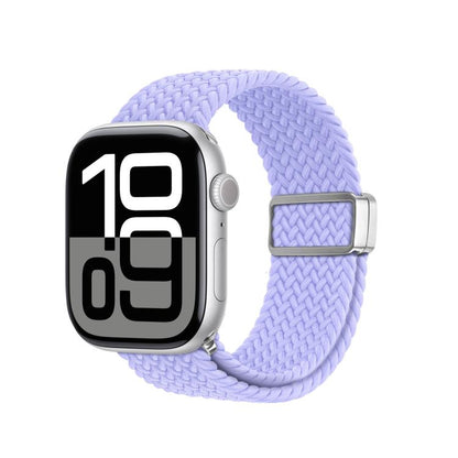 For Apple Watch 38 / 40 / 41 / S10 42mm DUX DUCIS Mixture Ultra Series Magnetic Buckle Nylon Braided Strap(Misty Purple) - Watch Bands by DUX DUCIS | Online Shopping UK | buy2fix