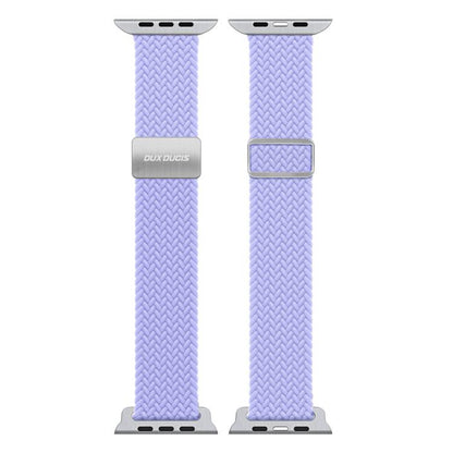 For Apple Watch 38 / 40 / 41 / S10 42mm DUX DUCIS Mixture Ultra Series Magnetic Buckle Nylon Braided Strap(Misty Purple) - Watch Bands by DUX DUCIS | Online Shopping UK | buy2fix