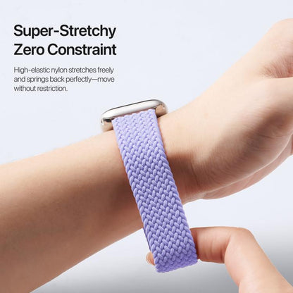 For Apple Watch 38 / 40 / 41 / S10 42mm DUX DUCIS Mixture Ultra Series Magnetic Buckle Nylon Braided Strap(Misty Purple) - Watch Bands by DUX DUCIS | Online Shopping UK | buy2fix