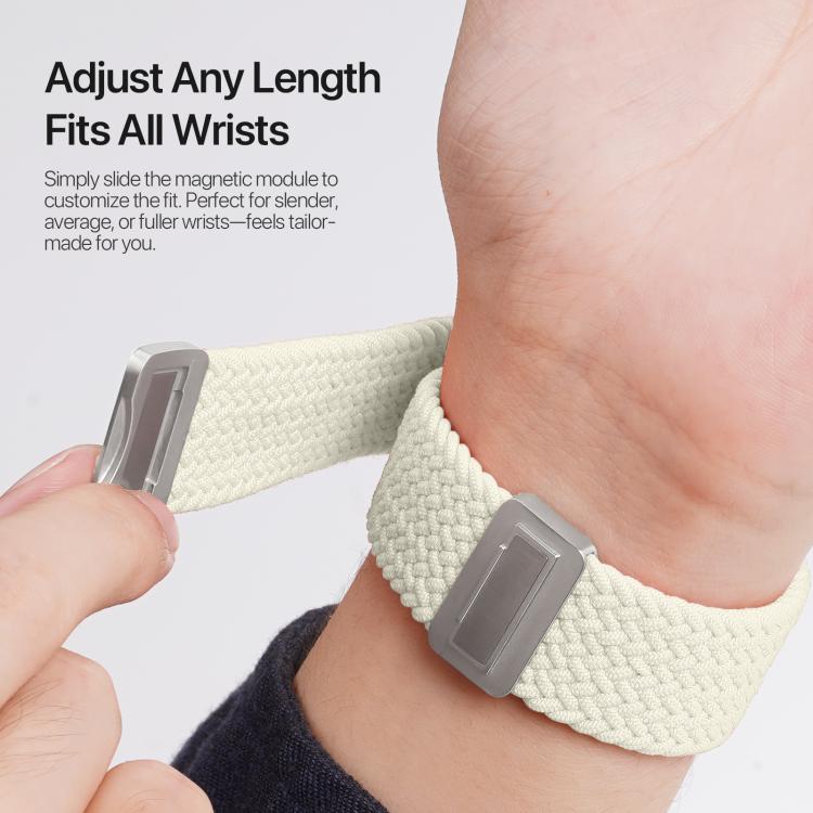 For Apple Watch 38 / 40 / 41 / S10 42mm DUX DUCIS Mixture Ultra Series Magnetic Buckle Nylon Braided Strap(Starlight) - Watch Bands by DUX DUCIS | Online Shopping UK | buy2fix