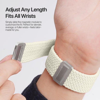 For Apple Watch 38 / 40 / 41 / S10 42mm DUX DUCIS Mixture Ultra Series Magnetic Buckle Nylon Braided Strap(Starlight) - Watch Bands by DUX DUCIS | Online Shopping UK | buy2fix