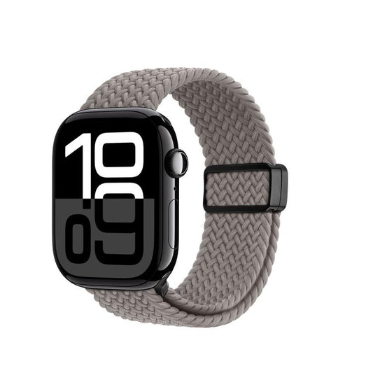 For Apple Watch 42 / 44 / 45 / 46 / 49mm DUX DUCIS Mixture Ultra Series Magnetic Buckle Nylon Braided Strap(Clay) - Watch Bands by DUX DUCIS | Online Shopping UK | buy2fix