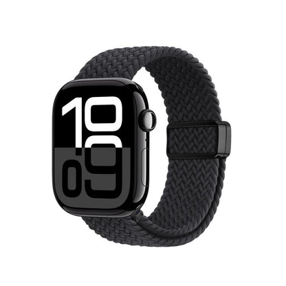 For Apple Watch 42 / 44 / 45 / 46 / 49mm DUX DUCIS Mixture Ultra Series Magnetic Buckle Nylon Braided Strap(Midnight) - Watch Bands by DUX DUCIS | Online Shopping UK | buy2fix