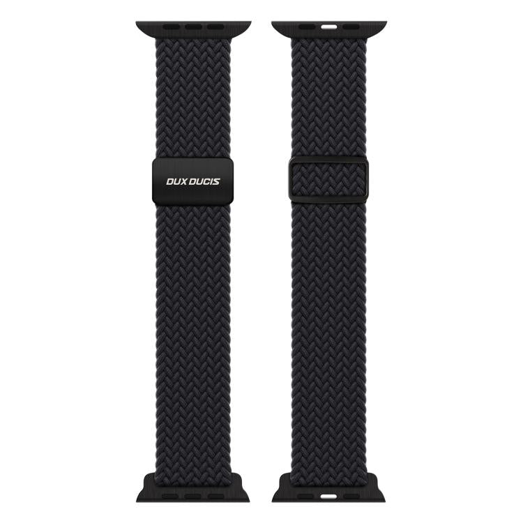For Apple Watch 42 / 44 / 45 / 46 / 49mm DUX DUCIS Mixture Ultra Series Magnetic Buckle Nylon Braided Strap(Midnight) - Watch Bands by DUX DUCIS | Online Shopping UK | buy2fix