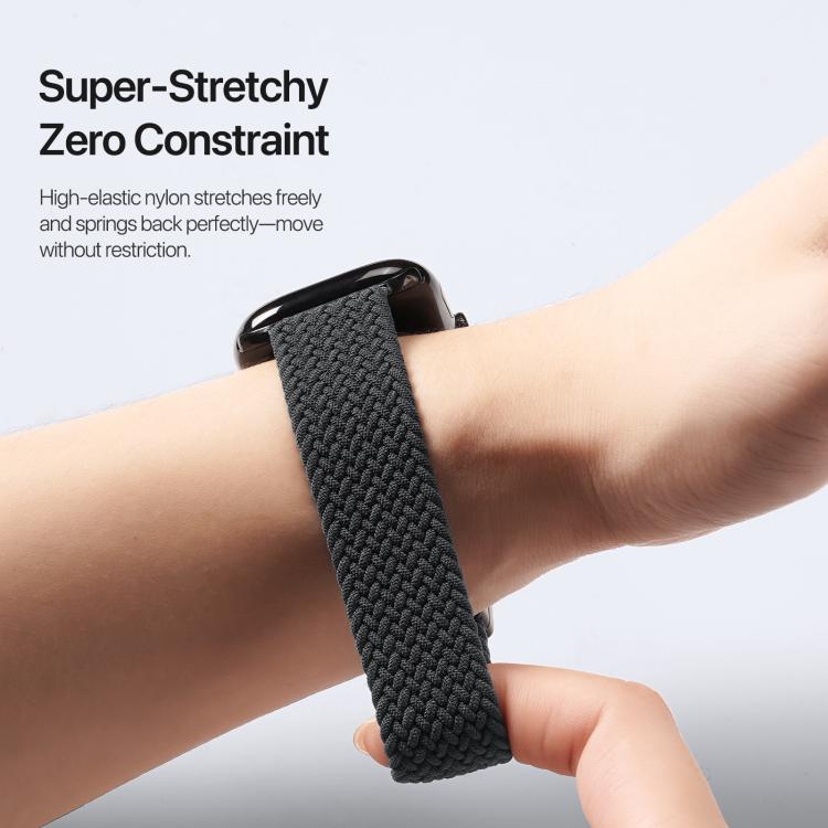 For Apple Watch 42 / 44 / 45 / 46 / 49mm DUX DUCIS Mixture Ultra Series Magnetic Buckle Nylon Braided Strap(Midnight) - Watch Bands by DUX DUCIS | Online Shopping UK | buy2fix