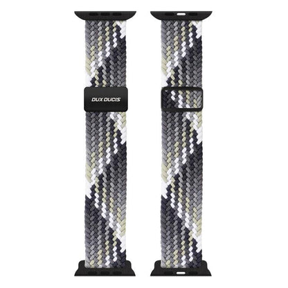 For Apple Watch 42 / 44 / 45 / 46 / 49mm DUX DUCIS Mixture Ultra Series Magnetic Buckle Nylon Braided Strap(Smoke Gradient) - Watch Bands by DUX DUCIS | Online Shopping UK | buy2fix