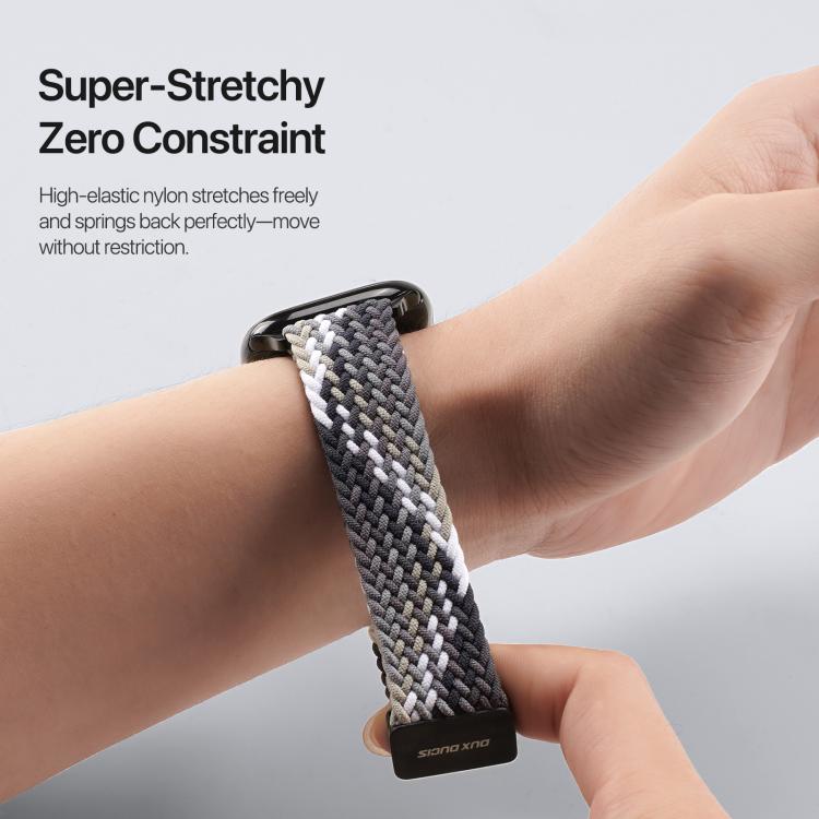 For Apple Watch 42 / 44 / 45 / 46 / 49mm DUX DUCIS Mixture Ultra Series Magnetic Buckle Nylon Braided Strap(Smoke Gradient) - Watch Bands by DUX DUCIS | Online Shopping UK | buy2fix