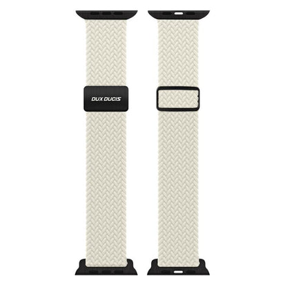 For Apple Watch 42 / 44 / 45 / 46 / 49mm DUX DUCIS Mixture Ultra Series Magnetic Buckle Nylon Braided Strap(Starlight) - Watch Bands by DUX DUCIS | Online Shopping UK | buy2fix