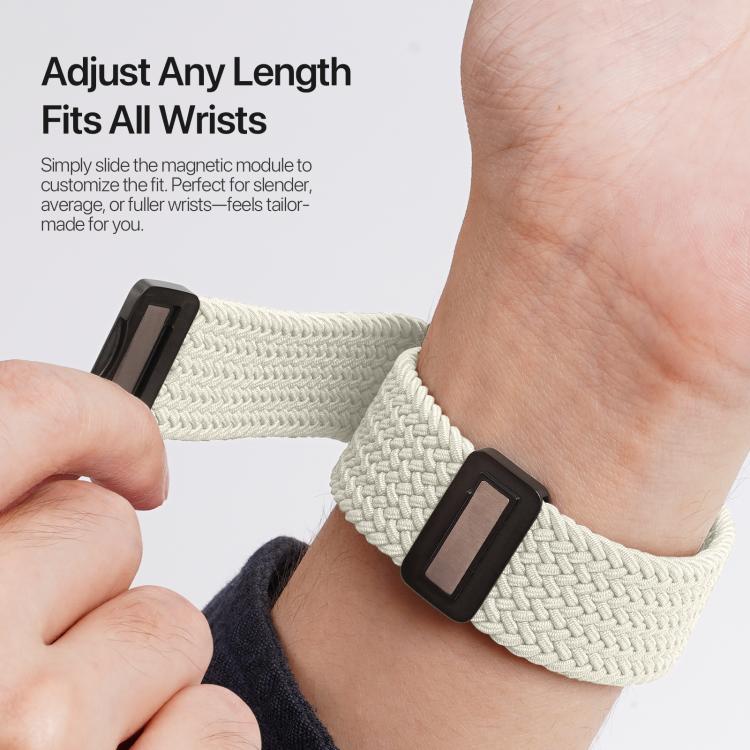 For Apple Watch 42 / 44 / 45 / 46 / 49mm DUX DUCIS Mixture Ultra Series Magnetic Buckle Nylon Braided Strap(Starlight) - Watch Bands by DUX DUCIS | Online Shopping UK | buy2fix