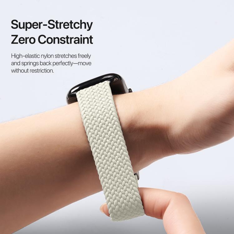 For Apple Watch 42 / 44 / 45 / 46 / 49mm DUX DUCIS Mixture Ultra Series Magnetic Buckle Nylon Braided Strap(Starlight) - Watch Bands by DUX DUCIS | Online Shopping UK | buy2fix