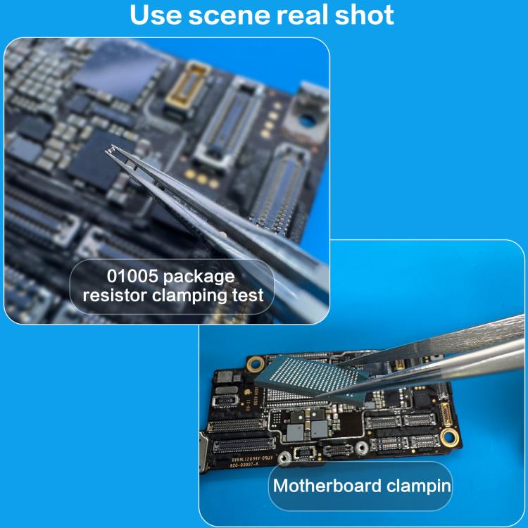i2C NS Series Super Alloy High Precision Stainless Steel Super Hard Extra Tip Flying Wire Tweezers, Model:NS-01 2.5 Standard - Tweezers by i2C | Online Shopping UK | buy2fix