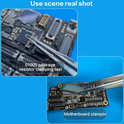 i2C NS Series Super Alloy High Precision Stainless Steel Super Hard Extra Tip Flying Wire Tweezers, Model:NS-01 2.5 Standard - Tweezers by i2C | Online Shopping UK | buy2fix