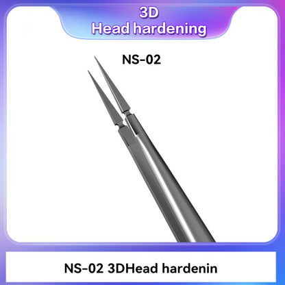 i2C NS Series Super Alloy High Precision Stainless Steel Super Hard Extra Tip Flying Wire Tweezers, Model:NS-02 Extra Hard Type - Tweezers by i2C | Online Shopping UK | buy2fix