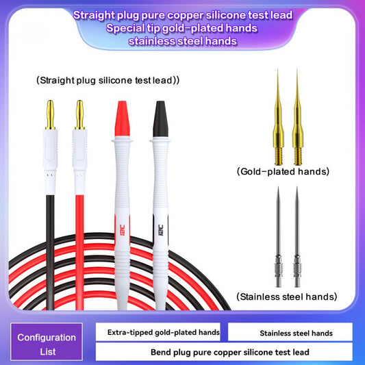 i2C Pure Copper Silicone Probe Detection Pen, Model:Straight Plug - Test Tools by i2C | Online Shopping UK | buy2fix